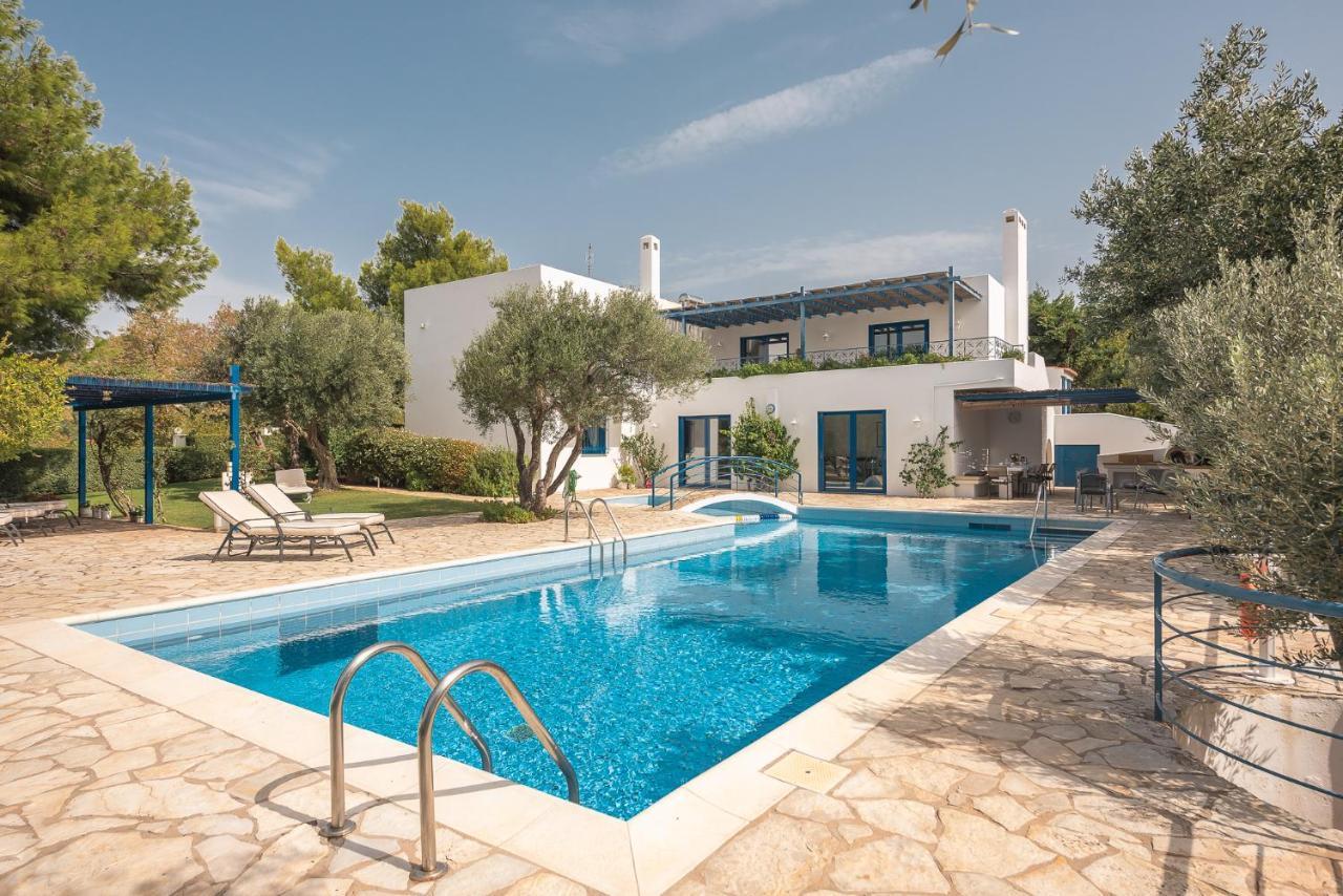 Summer Villa Pasiphae Private Pool - Bbq -Beach 2Min Sounion Exterior foto