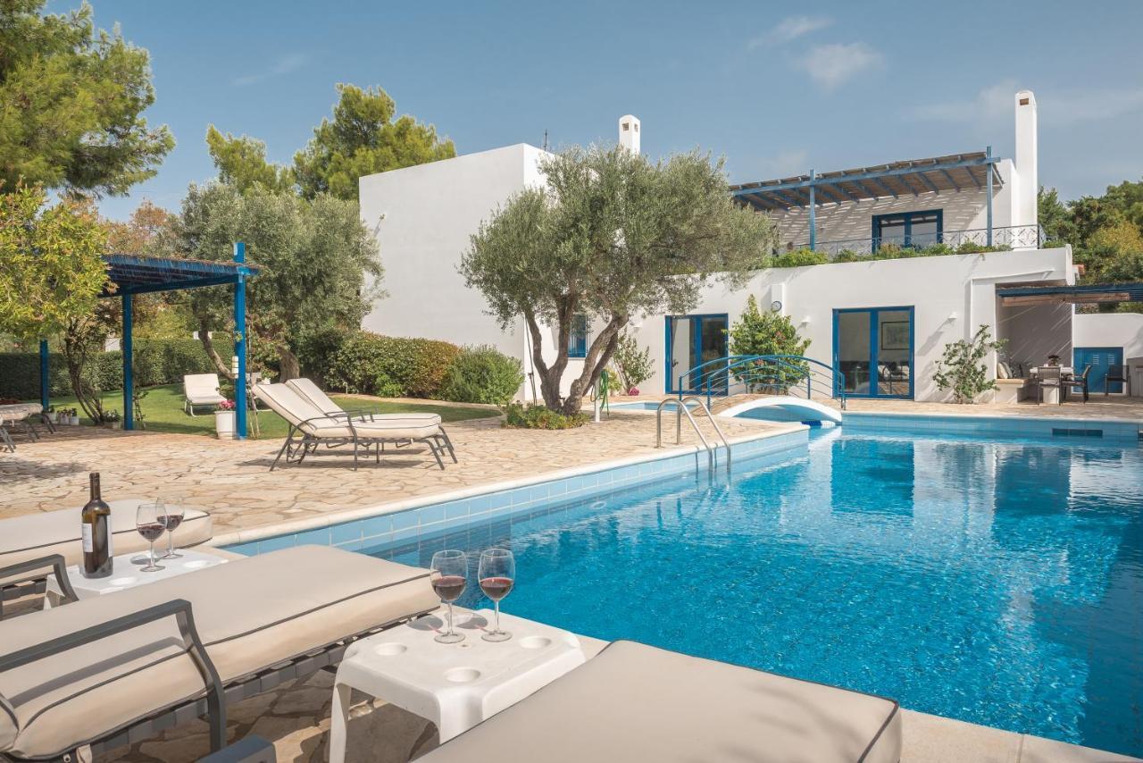 Summer Villa Pasiphae Private Pool - Bbq -Beach 2Min Sounion Exterior foto