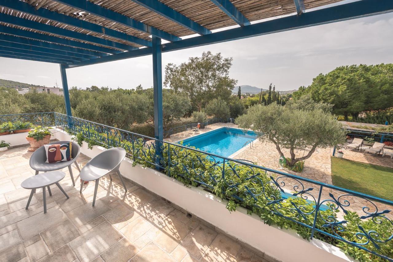 Summer Villa Pasiphae Private Pool - Bbq -Beach 2Min Sounion Exterior foto