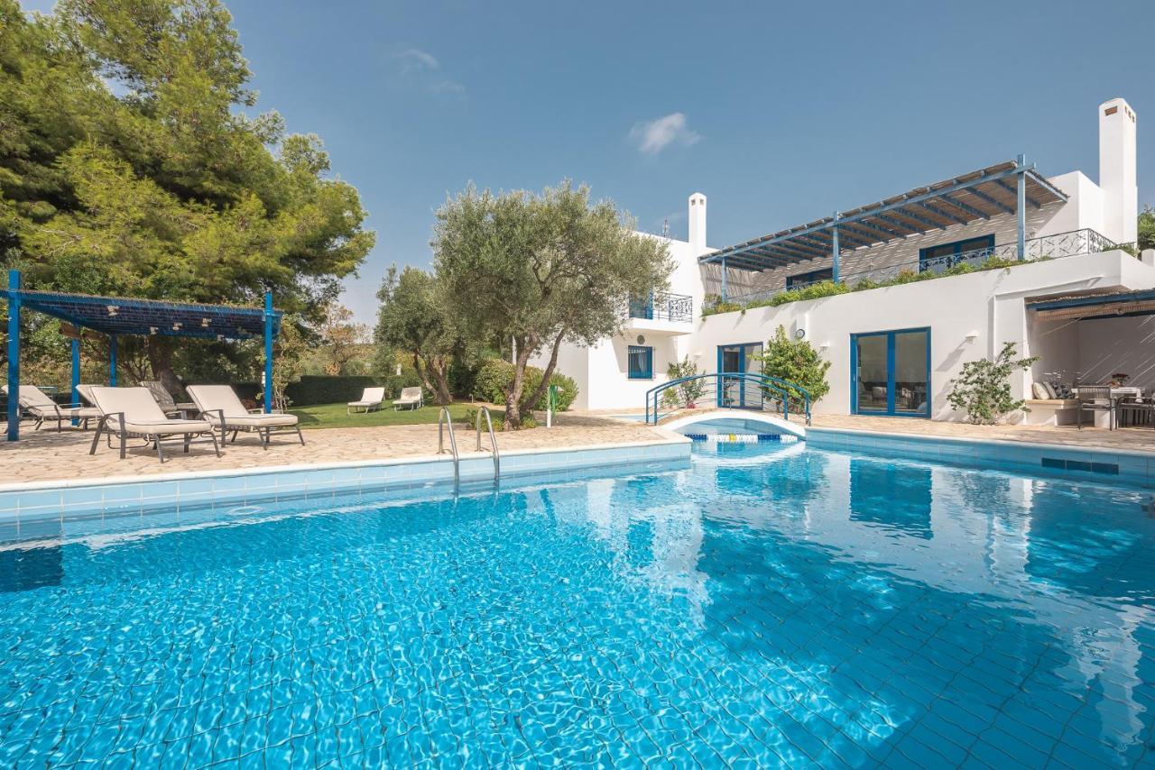 Summer Villa Pasiphae Private Pool - Bbq -Beach 2Min Sounion Exterior foto
